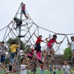 Khu vui chơi đu dây dành cho trẻ em khu vui choi trẻ em đu dây